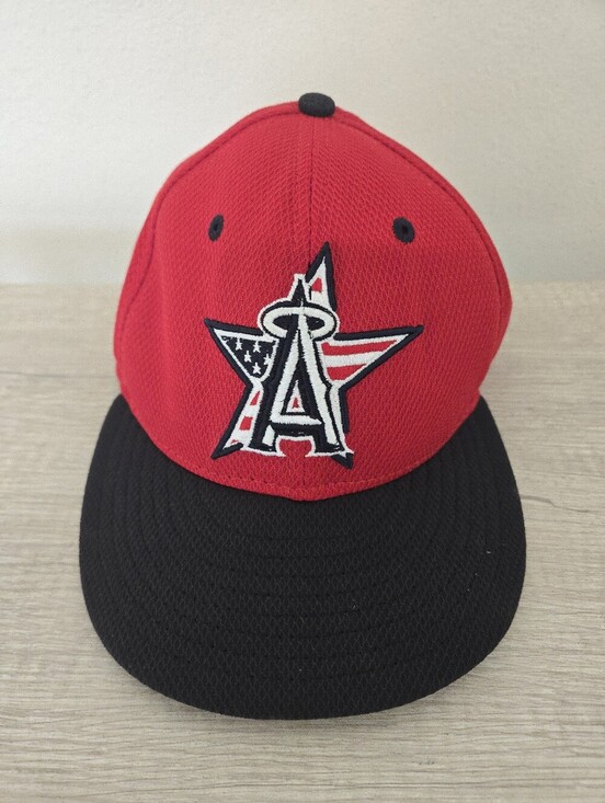 New Era Other - New Era 59fifty Los Angeles Angels USA Flag Mens 7 1/8 MLB Embroidered Fitted